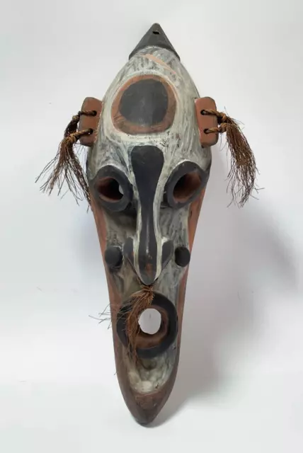 Old Vintage Sepik River Spirit Mask Oceanic Tribal Art Png Papua New Guinea