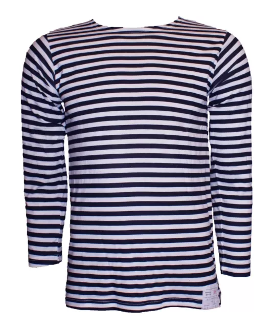 Sailor Top Russian Telnyashka Style Navy Striped Long Sleeve T Shirt Cotton