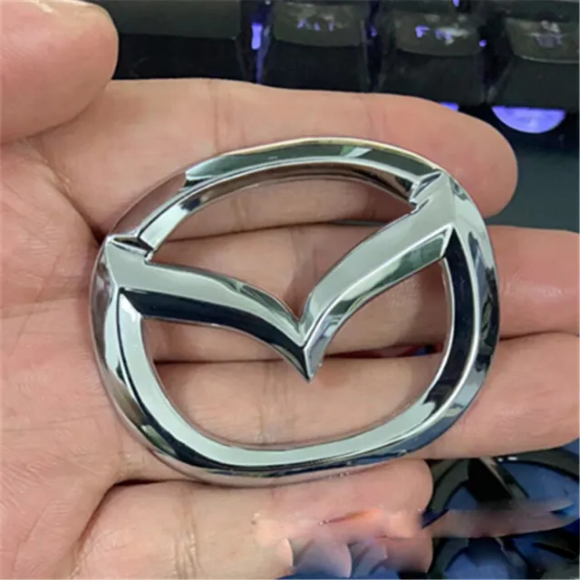 Chrome Silver Car Steering Wheel Emblem Logo Badge for Mazda 3 6 CX-3 CX-5 CX-9 2