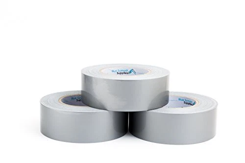 3 Pack Duct Tape Tear By Hand Design Silver Strong 7.3mil Thickness Designed For