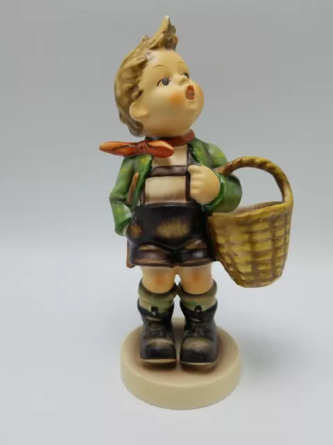 Vintage Hummel Goebel Figurine Village Boy with Basket #51/I  2/0 TMK-5  7 1/4"