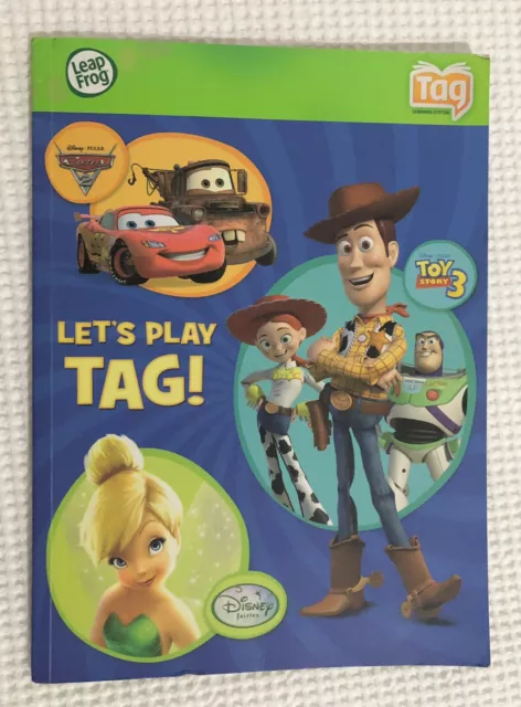 Disney Pixar Leapfrog Let’s Play Tag Book - Sistema di apprendimento Cars Toy Story 3