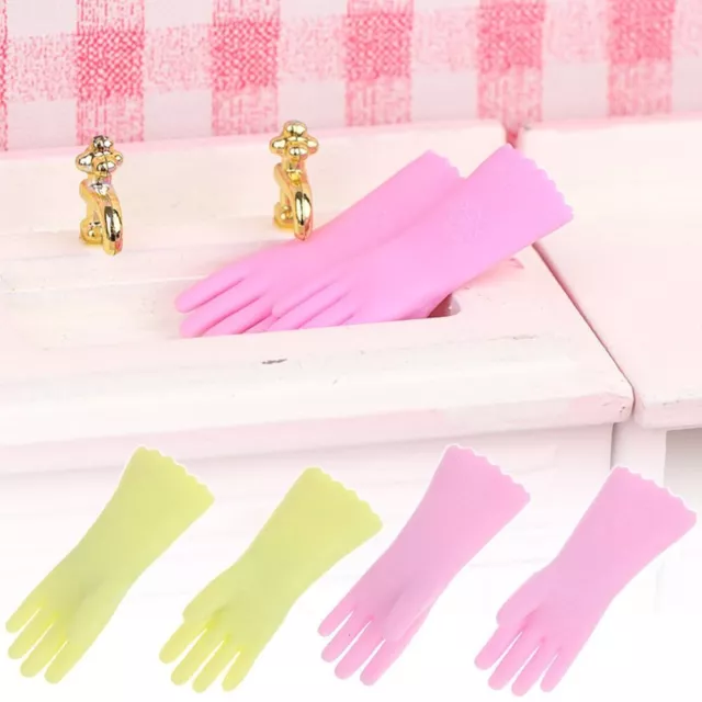 Doll Accessories Miniature Cleaning Gloves Mini Baking Glove  Universal