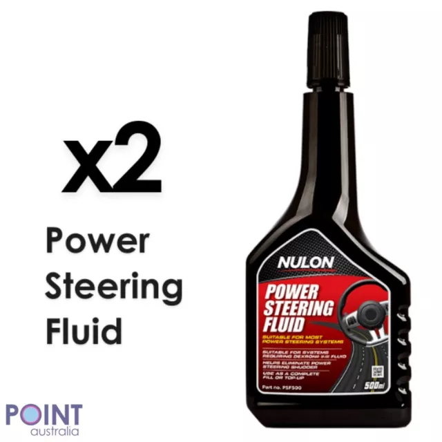 x2 Nulon Power Steering Fluid 500ml - PSF500 #1 selling brand! | Maintenance Car