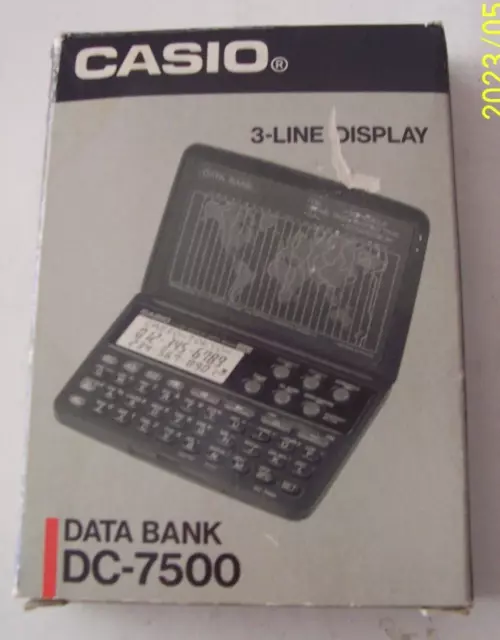Casio Data Bank Dc-7500 - Original Box - New Batteries