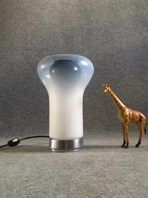 60s MANGIAROTTI SAFFO ARTEMIDE MURANO GLASS TABLE LAMP DESIGN MODERNISM DECOR