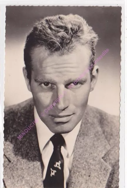 CPSM RPPC STAR CHARLTON HESTON  PHOTO PARAMOUNT Edit P.I. KORES 874