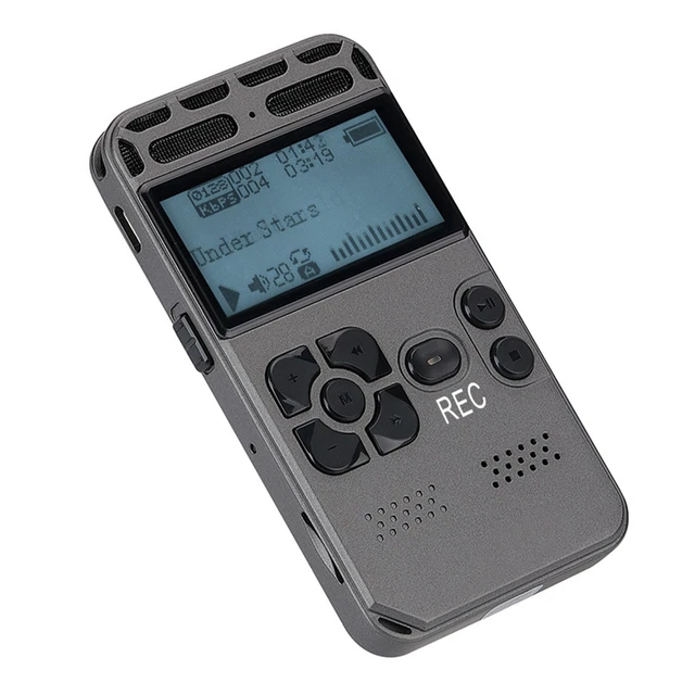 8GB Portable Rechargeable LCD Digital Audio Voice Recorder Dictaphone With MP3 Play
