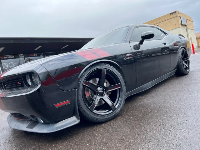 20& DODGE DEMON CHALLENGER CHARGER SRT HELLCAT WHEELS RIMS BLACK 5X115 ...