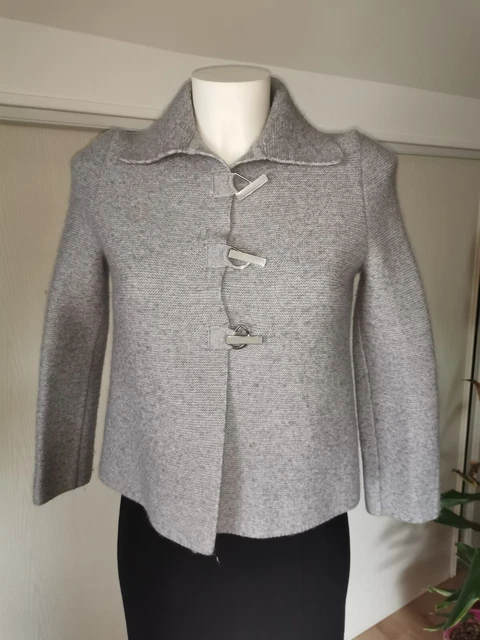 Veste grise avec laine neuf Talia Benson taille unique (sm3