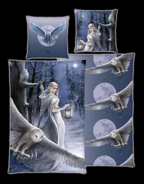 Ropa de Cama Elfo- Medianoche Messenger Por Anne Stokes Funda de Edredón Juego