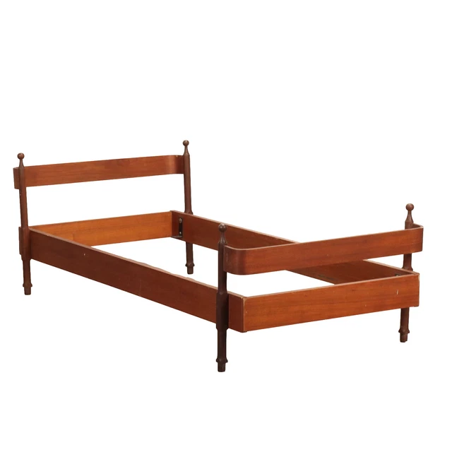 Letto Proserpio Vintage Legno Impiallacciato Teak Arredo Anni 60 Italia
