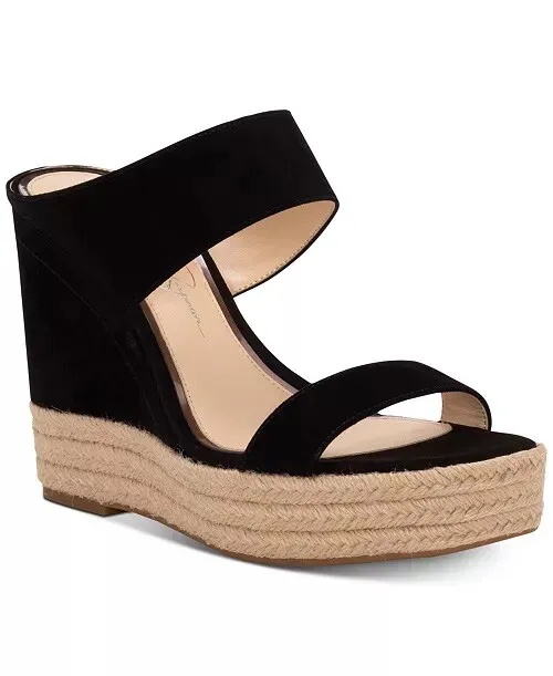Jessica Simpson JS-Siera Black Wedges/Sandals. Size 9.5. NIB!!!