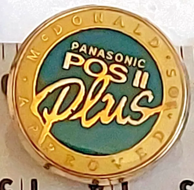 McDonald's Panasonic POS II Plus McDonald's Approved Lapel Pin (1-052723)