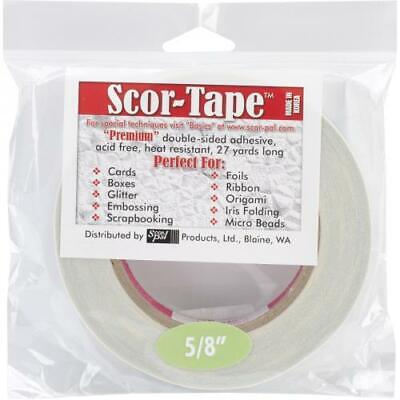 Scor-Tape 1.6cm (1.6cm) Ancho X 24.7m Largo, Cinta Adhesiva de Doble Cara