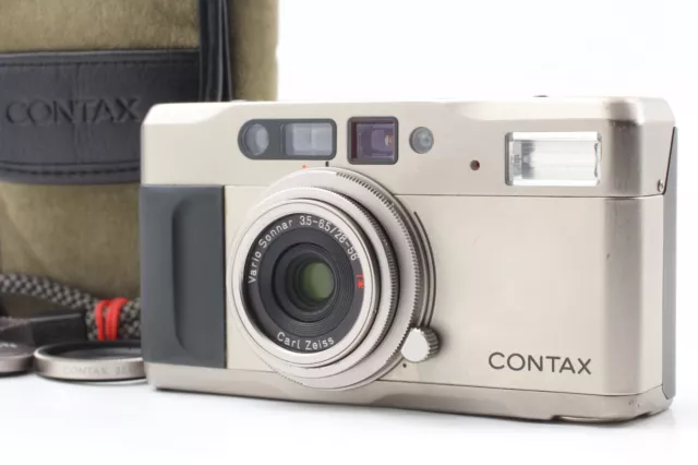 [NEAR MINT w/ Case ] Contax TVS 35mm Point & Shoot Film Camera From JAPAN #671
