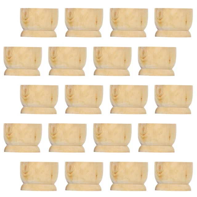 Contenedores de bandeja de huevos nevera soporte para huevos de Pascua tazas de huevos de madera
