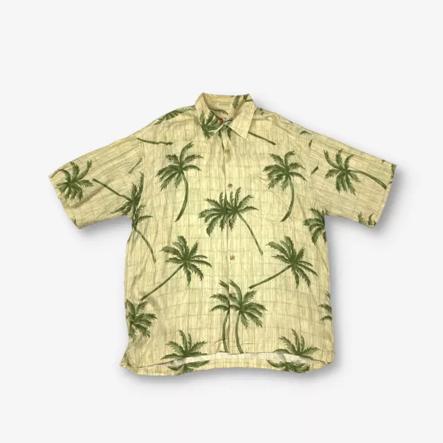 Vintage Hilo Hatties Hawaiian Shirt Beige L