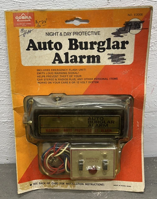 Cobra -Auto Burglar Alarm E -3006 Works 6 0R 12 Volt System. Cobra -Auto Burglar Alarm E -3006 Works 6 0R 12 Volt System.