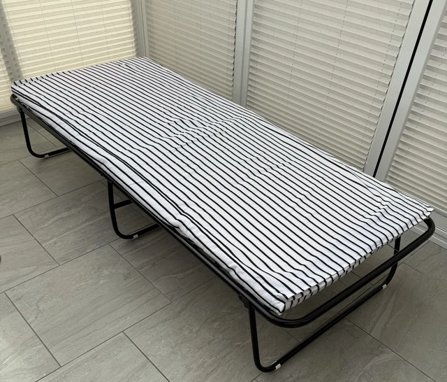 SINGLE FOLDING BED with Mattress £40.00 PicClick UK