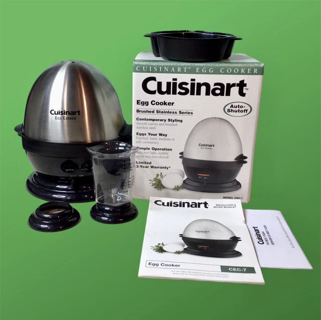 CUISINART EGG COOKER Stainless Series Model CEC7 AutoShutoff