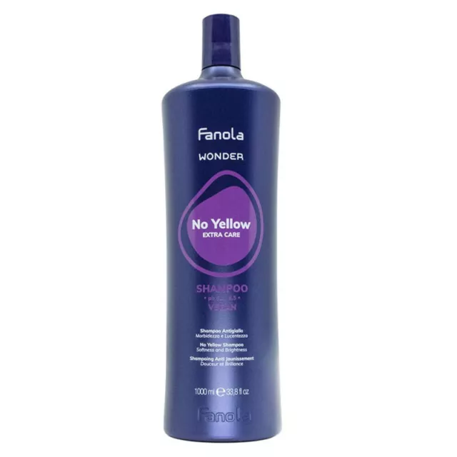 Shampoo Anti-amarillo FANOLA Wonder No Amarillo Extra Cuidado 1000ml