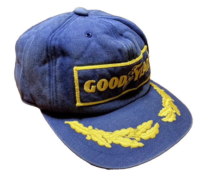Goodyear Formula 1 F1 Racing Team Hat Cap Blue Made In Japan Snapback Vintage