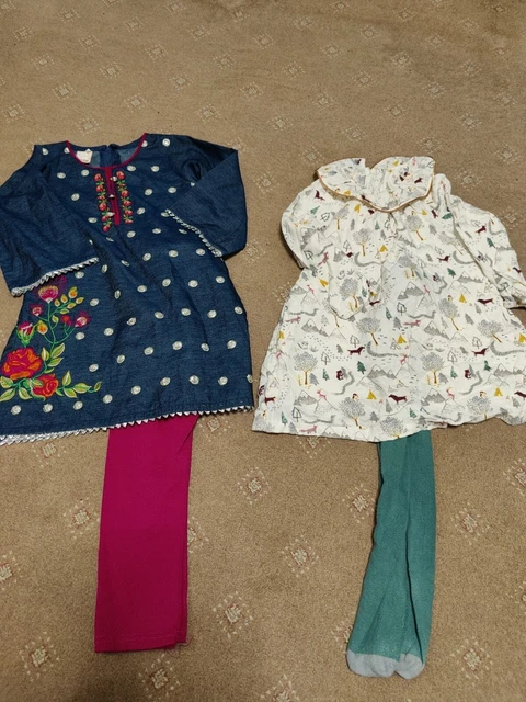 Girls Bundle outfit 4-5, ,5-6 Dresses Christmas M&S