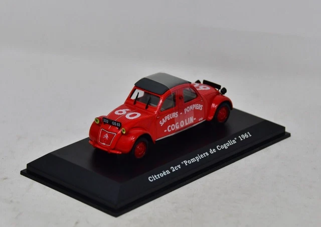 Scale model of Citroen 2CV Pompiers de Cogolin (1961) produced by Norev