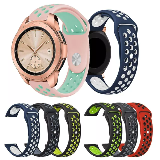 For Samsung SmartWatches Replacement Silicone Sports Wrist Band Strap 20mm UK