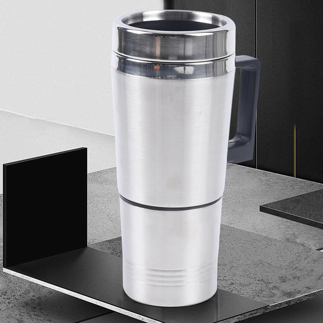Auto Heated Kettle Stainless Steel Travel Portable Water Pot Mug Heating Cup 12V
