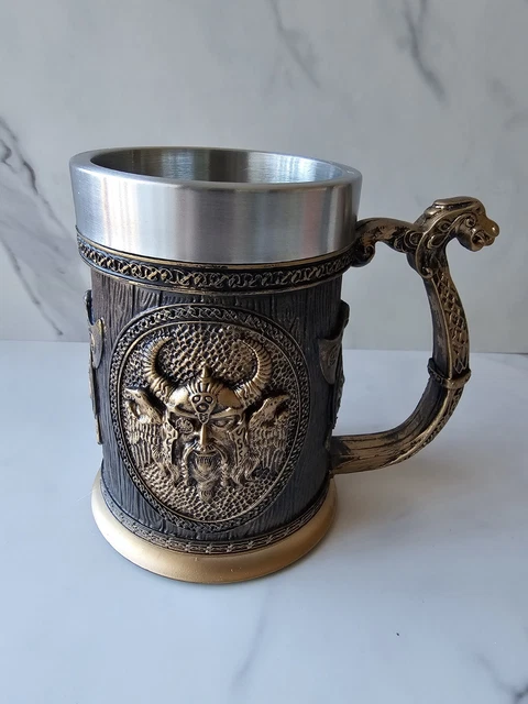 Oak Wood Beer Tankard Wth Ld Wooden Pnt Beer Sten Must | Etsy