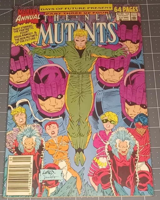 The New Mutants Annual #6 NM 1st APPEARANC Shatterstar - Rob Liefeld MARVEL 1990