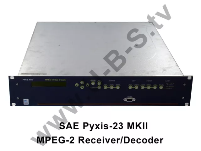 SAE Pyxis-23 MKII - MPEG-2 Receiver / Decoder