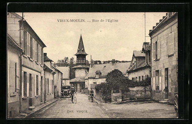 CPA Vieux-Moulin, Rue de l´Eglise