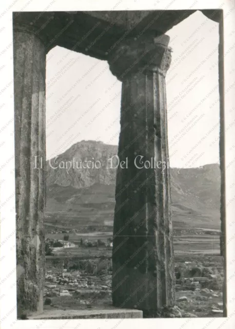 1942 CORINTO Tempio di Apollo Grecia Fotografia 1/2