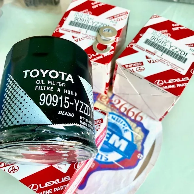 GENUINE TOYOTA LEXUS Oil Filter Set Of (3) Oem Fast Shipping 90915