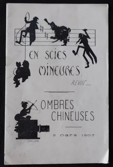 Programme 9 mars 1907 REVUE EN SCIES MINEURES Ecole Nationale des Mines