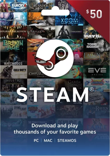 steam gift card 50$ US 📦 MESSAGE DELIVERY