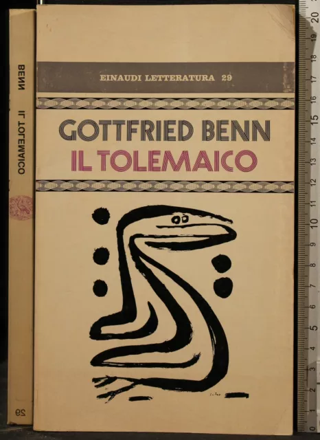 Il Tolemaico. Gottfried Benn. Einaudi. 1Ed.
