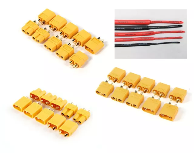 AMASS XT30 XT30U XT60 XT60U XT90 RC BATTERY CONNECTORS PLUGS (Male/Female Pairs)