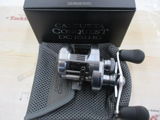 ほぼ未使用⭐︎SHIMANO CALCUTTA CONQUEST DC 101HG SHIMANO DC 101 LEFT Reel 20 Calcutta Conquest, Baitcasting