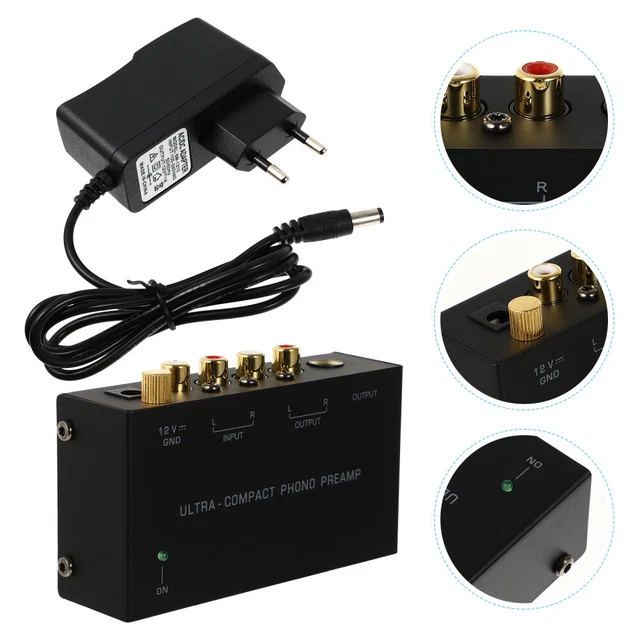 STEREO PHONOGRAPH PREAMPLIFIER Stereo Mini Preamplifier Turntable