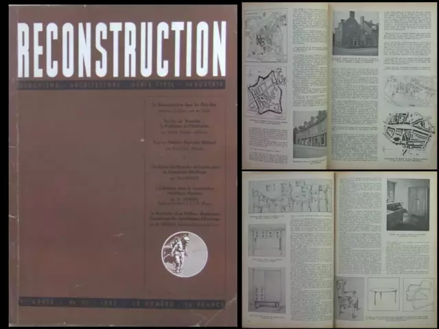 Reconstruction N°30 1943 Henry Van De Velde, Mobilier, Jasinski, Kemmler, Aalto