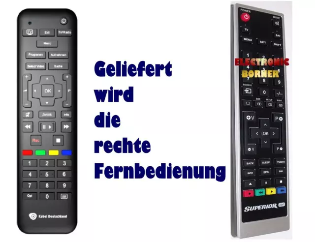 Ersatz Fernbedienung für Kabel Deutschland HDR4000 HDR4100 Humax RC2635201/01