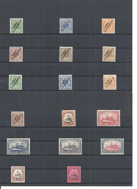 Deutsch-Südwestafrika 1901, Einzelmarken aus MiNrn: 1 - 32 *, ungebraucht *