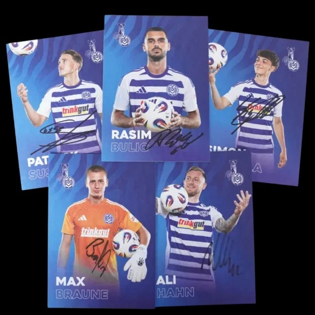 Set De Cartes Autographiées MSV Duisburg Saison 2008-09 - 22 Cartes Originales (3359)