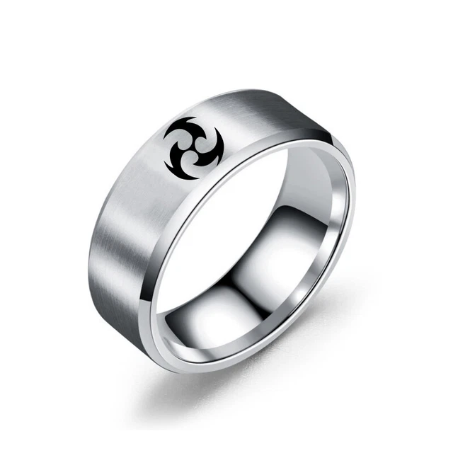 Anime Genshin Impact Fashion Electro Cosplay Couple Ring Accessories Gifts #10