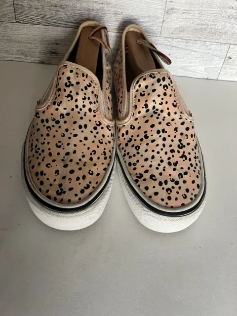 Vans Classic Slip On Leila Ultra Cush Leopard Print Sneakers Women's Size 8