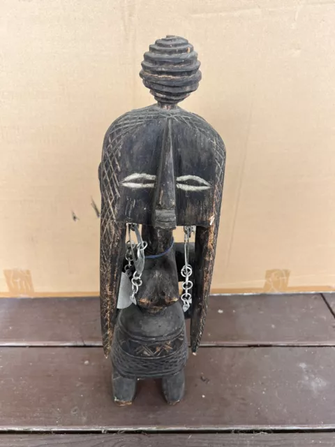 Antique Africa. Tribal Statuette Artifact Figure